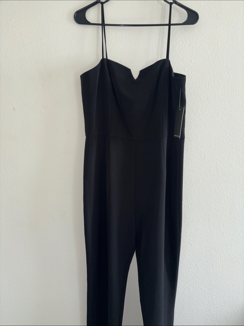 julia jordan Black Spaghetti-Strap Jumpsuit
